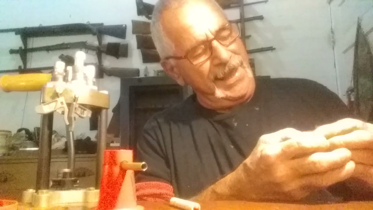 45 long colt.  Reloading .177 shot in 45lc. 