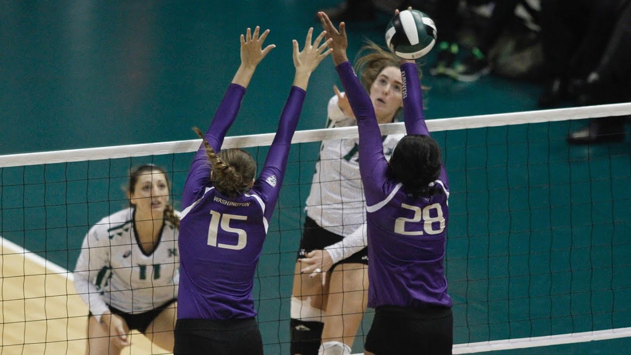 Rainbow Wahine Volleyball 2016 - # 14 Hawaii Vs #6 Washington