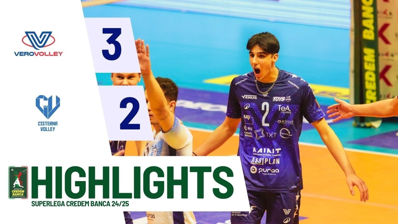 Vero Volley Monza vs. Cisterna Volley - Superlega Credem Banca VBTV Match Highlights