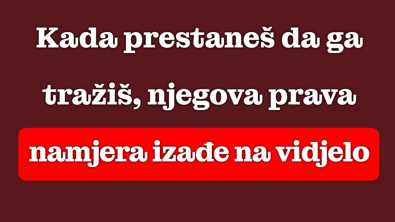 Šta se dešava u njegovoj glavi kada mu prestaneš pisati