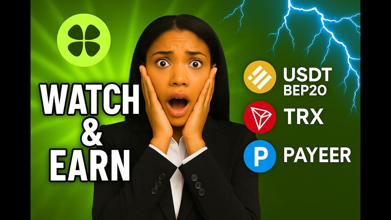 LUCKY WATCH | WATCH & EARN USDT 💰 TRX ⚡ PAYEER INSTANTLY | New Watch & Earn Site 2025