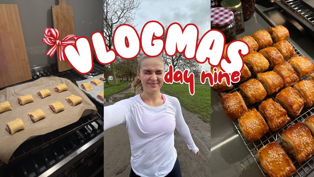 Vlogmas day 9 | get back into running, positive thinking and homemade sausage rolls