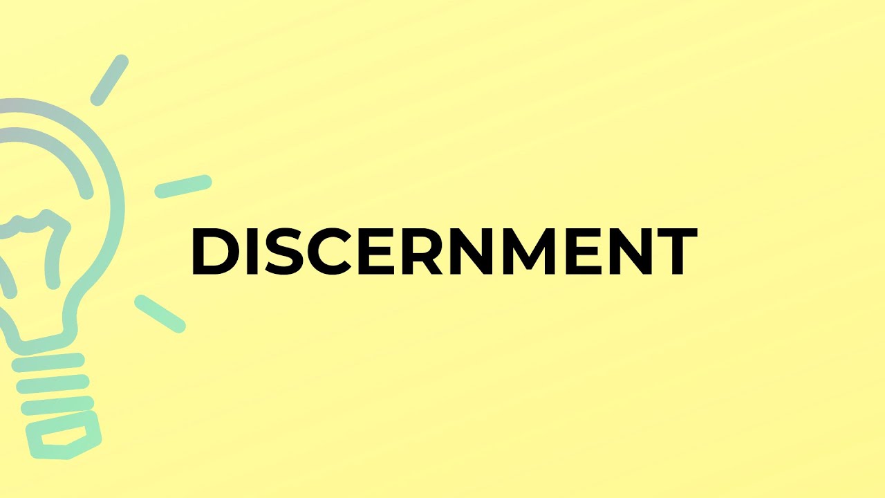 What is the meaning of the word DISCERNMENT?