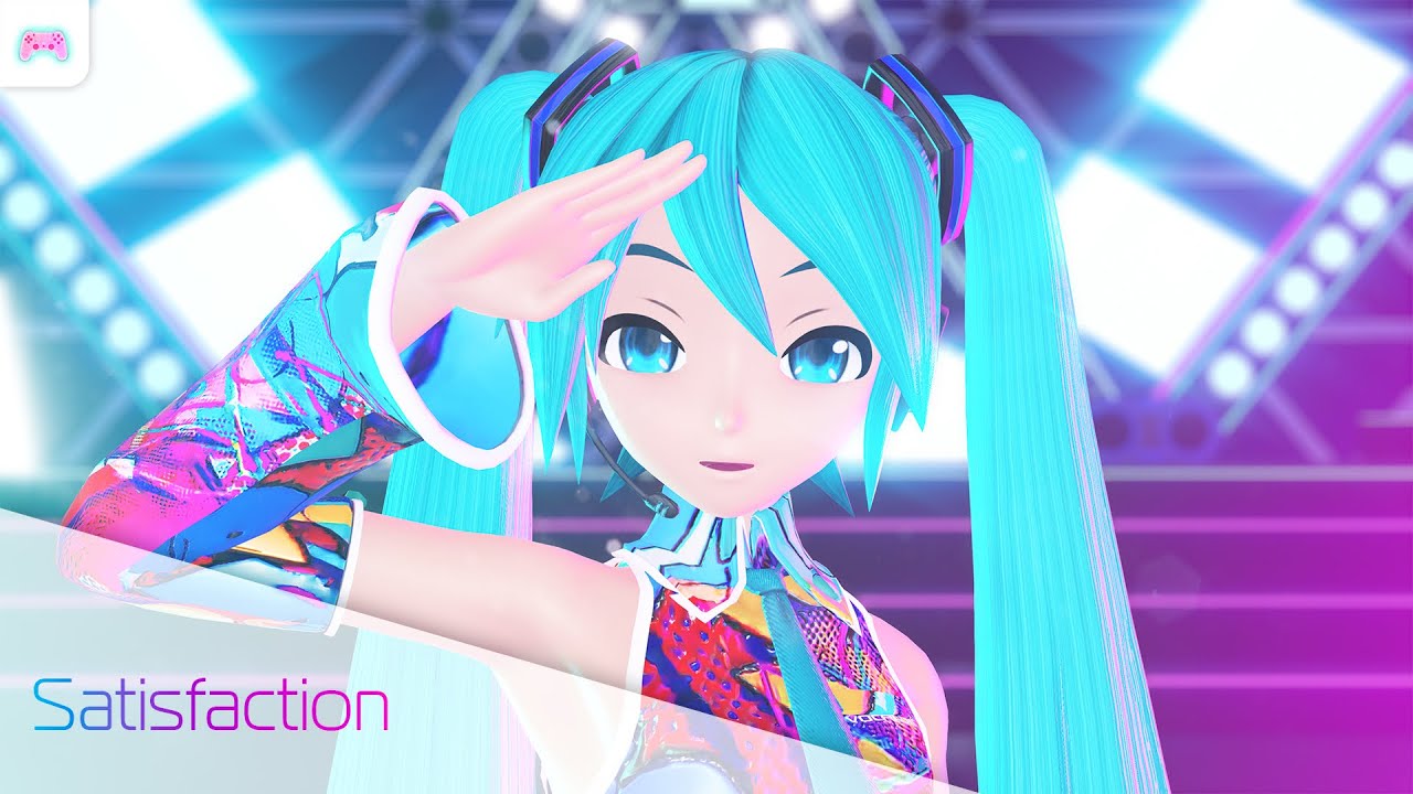 「4K 60 fps」 Satisfaction feat. Hatsune Miku | kz-livetune | MikuMikuDance (MMD)