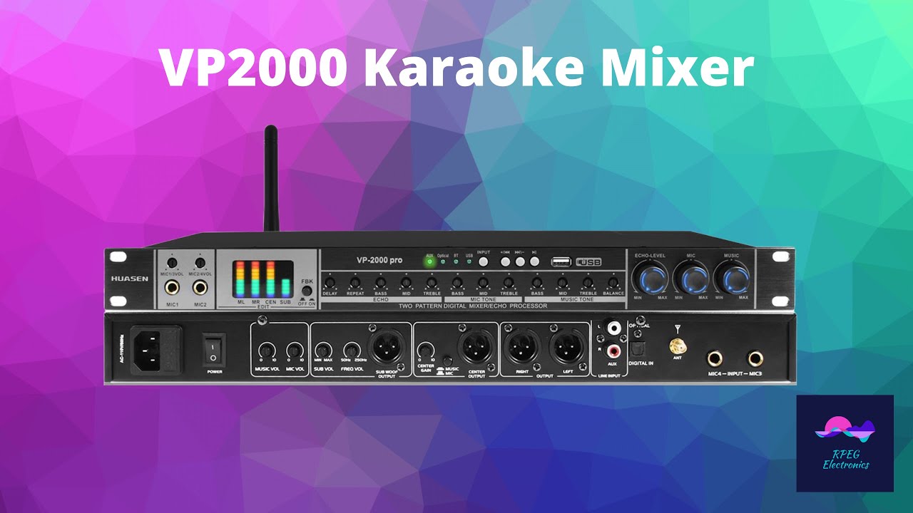 VP2000 Karaoke Mixer for Home Theater Systems