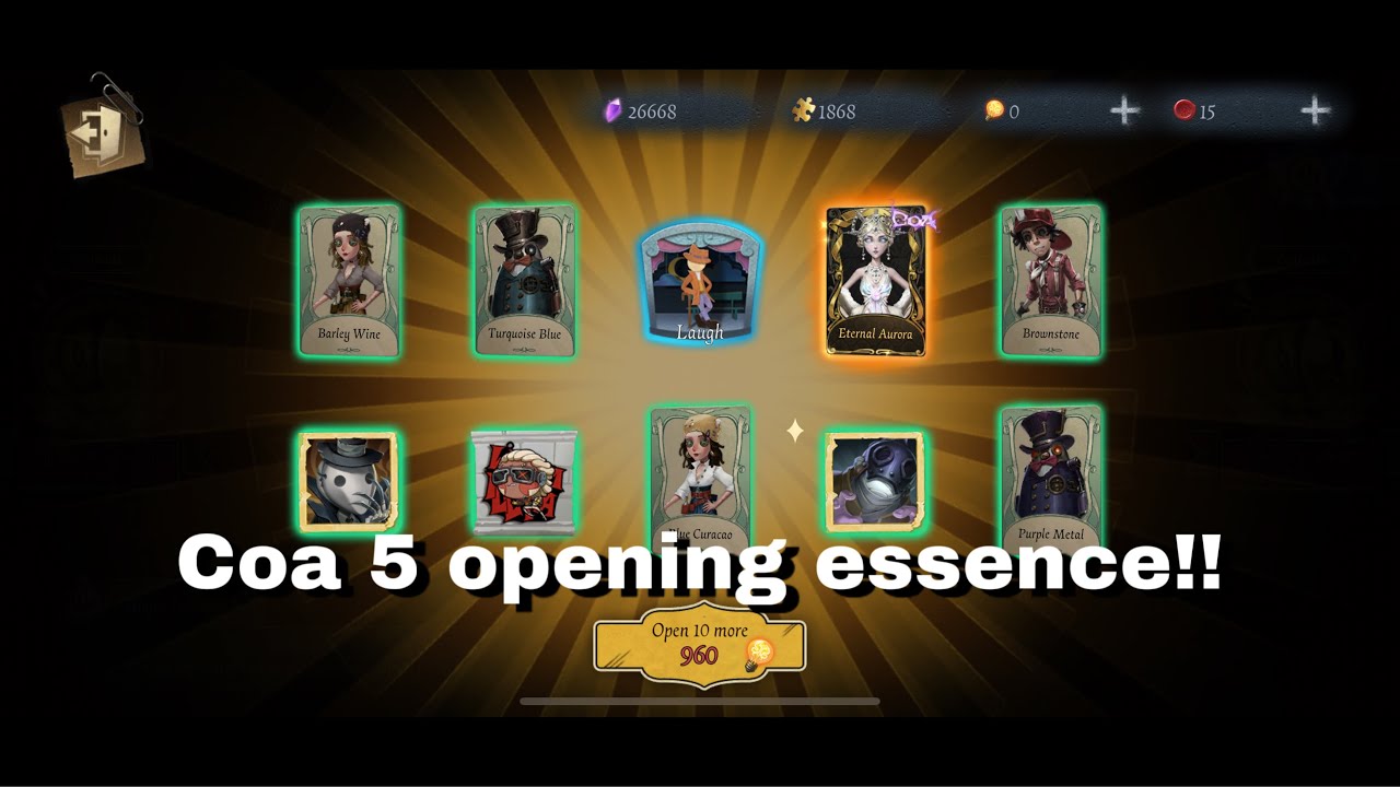 IDENTITY V | COA 5 OPENING ESSENCE - LINE CROSSOVER