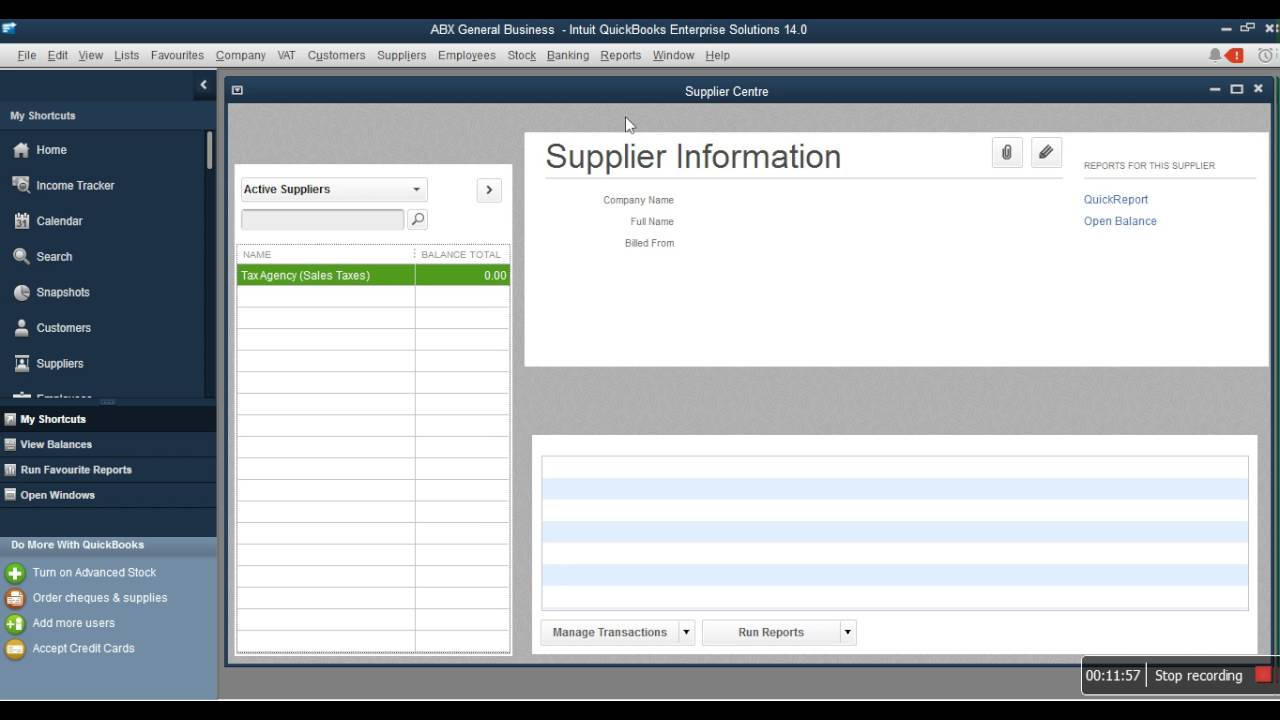 Enter Opening Balance In QuickBooks - Equity, Receivables, Payables, Banks & VAT