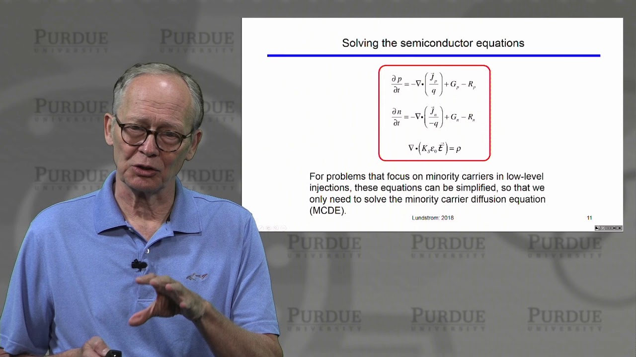 ECE Purdue Semiconductor Fundamentals L5.5: Semiconductor Equations - Recap