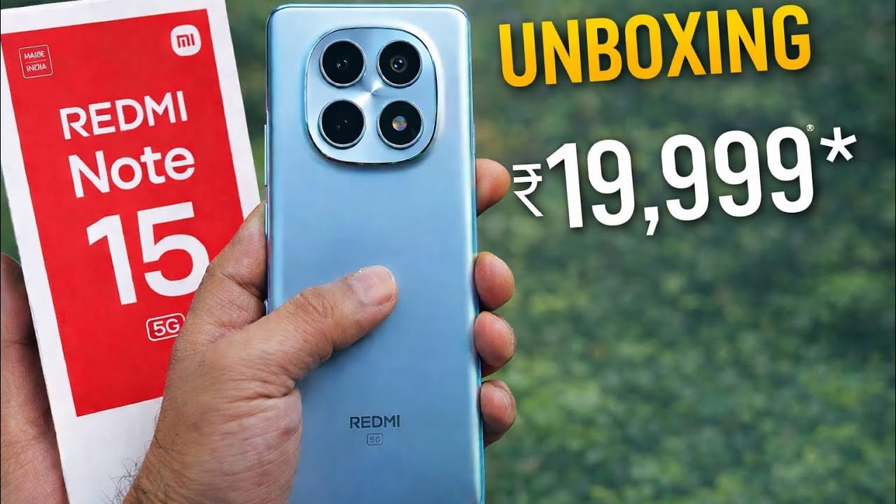 First Look🔥Redmi note 15 5G | Unboxing & Review | 3D curved Display, 108 MP OIS Camera, Big Battery 