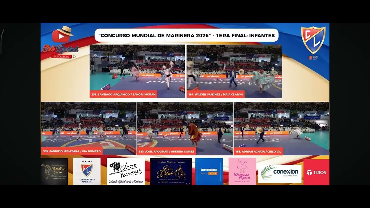 Rafaela y Fabrizio 1ra final mundial de marinera 2026