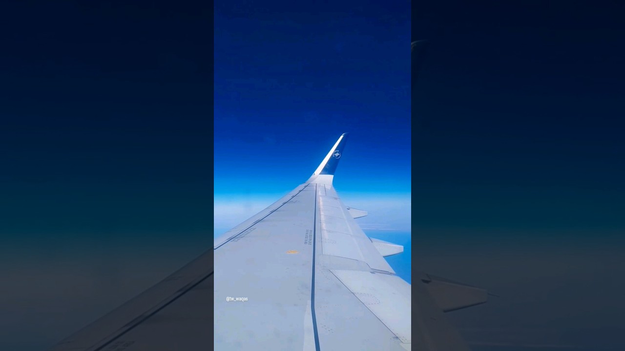 Flying over the Caspian sea #sea #airplane #travel