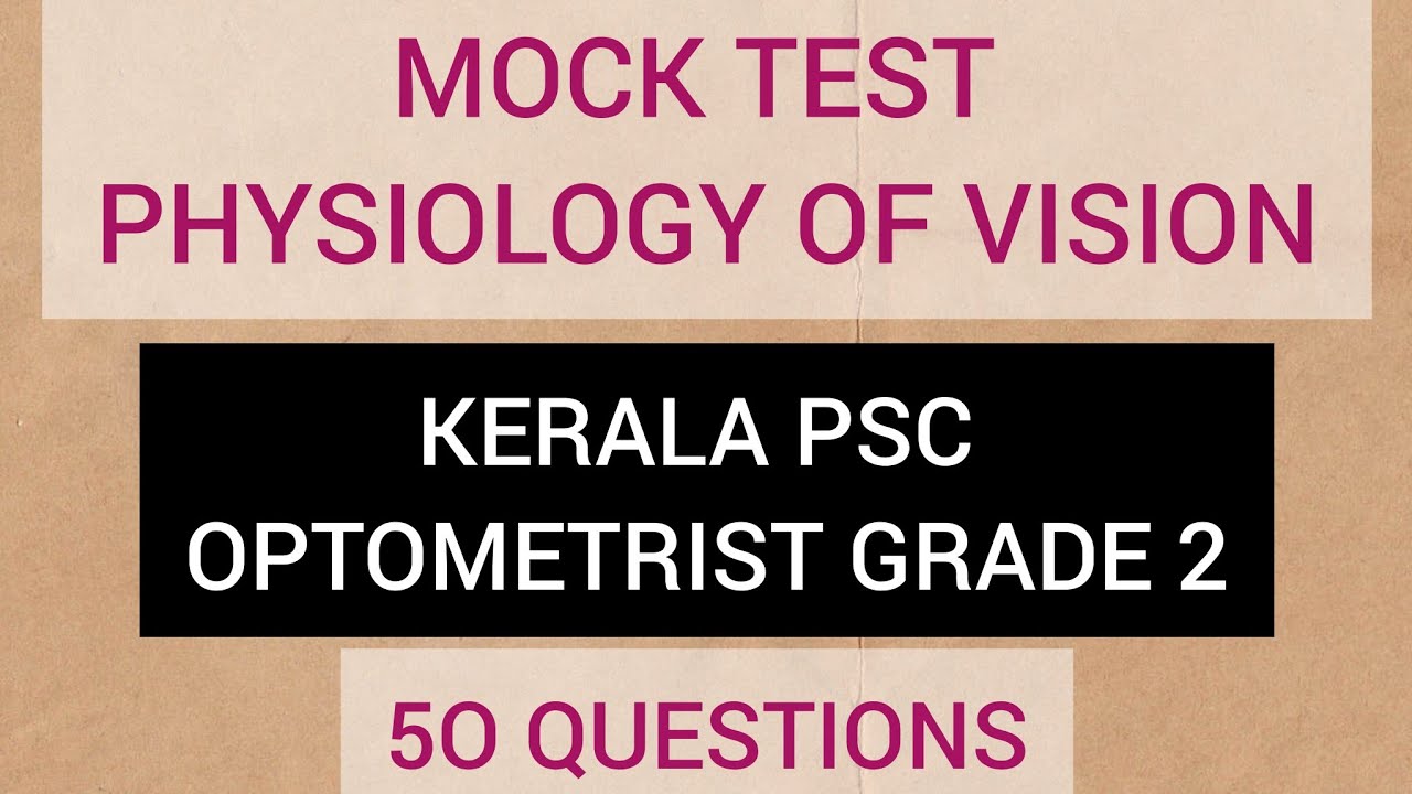 Optometrist mock test#keralapsc