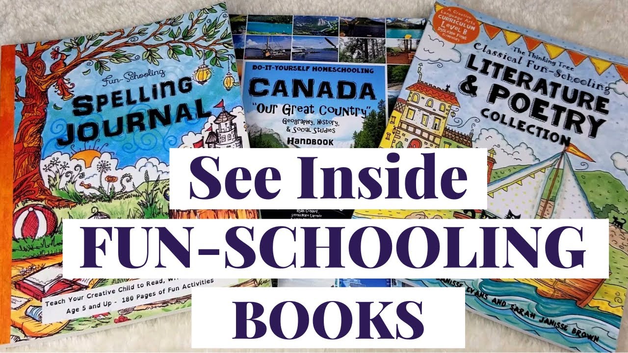 SEE INSIDE THE THINKING TREE FUN SCHOOLING BOOKS |Flip through Spelling, Canada, Literature & Poetry