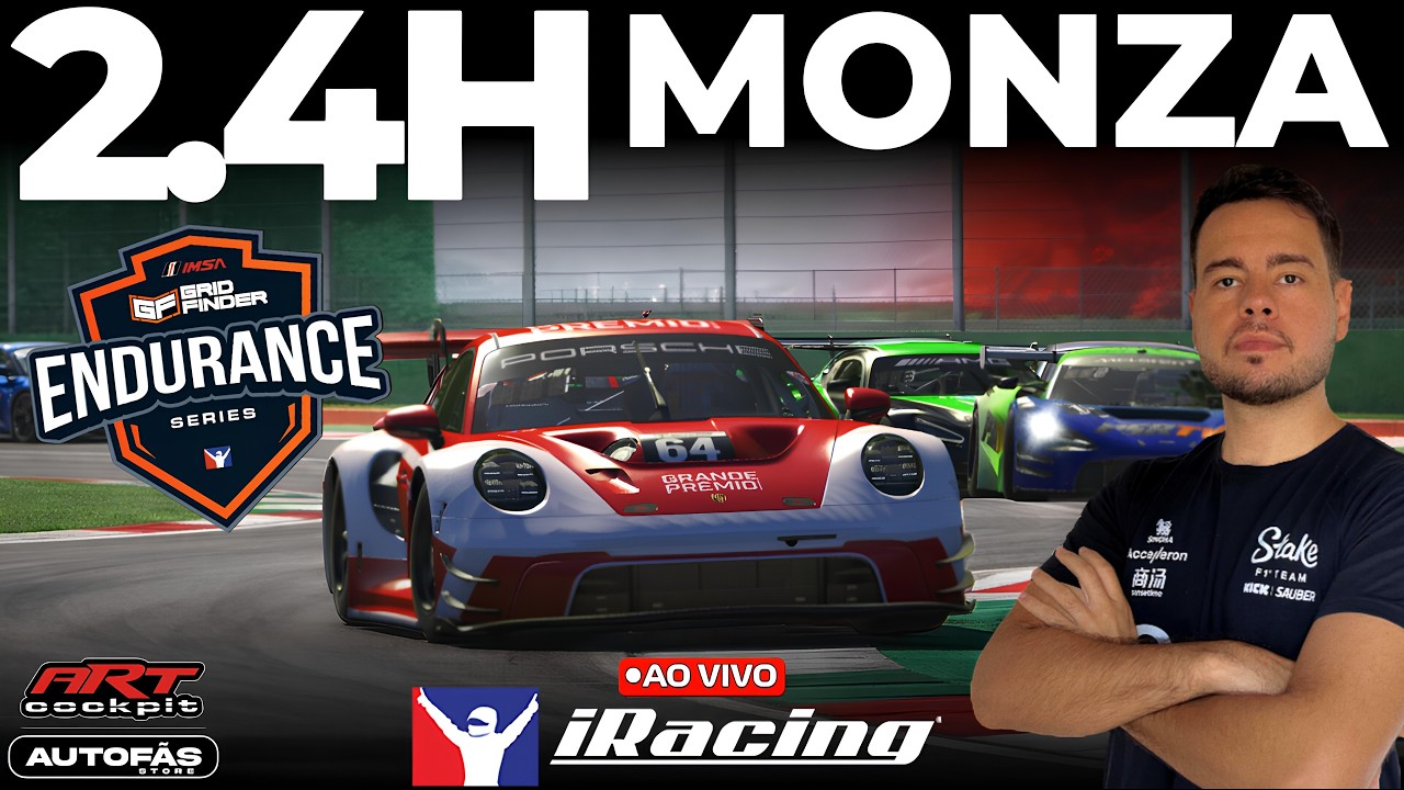 🔴 LIVE - 2.4 HORAS DE MONZA | IMSA ENDURANCE | IRACING