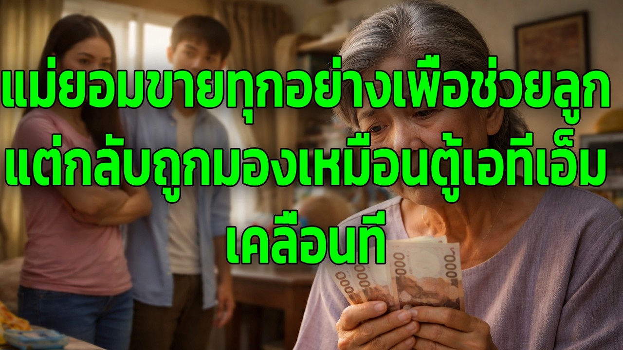แม่ยอมขายทุกอย่างเพื่อช่วยลูก แต่กลับถูกมองเหมือนตู้เอทีเอ็มเคลื่อนที่