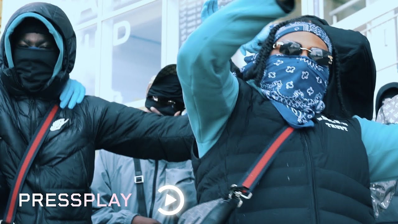 #TRS DL x Striker x #Obs Blizzy x SY x Jkidd - Blauwe bandana (Music Video) (Prod.Veekay)| Pressplay