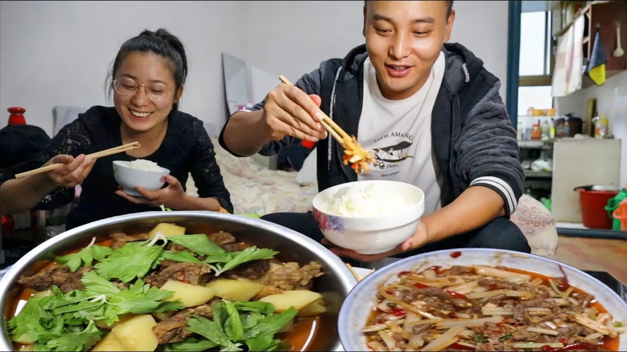 米饭哥到拉萨吃一顿牦牛肉大餐，就是米饭少了点，看饿了【米饭哥】