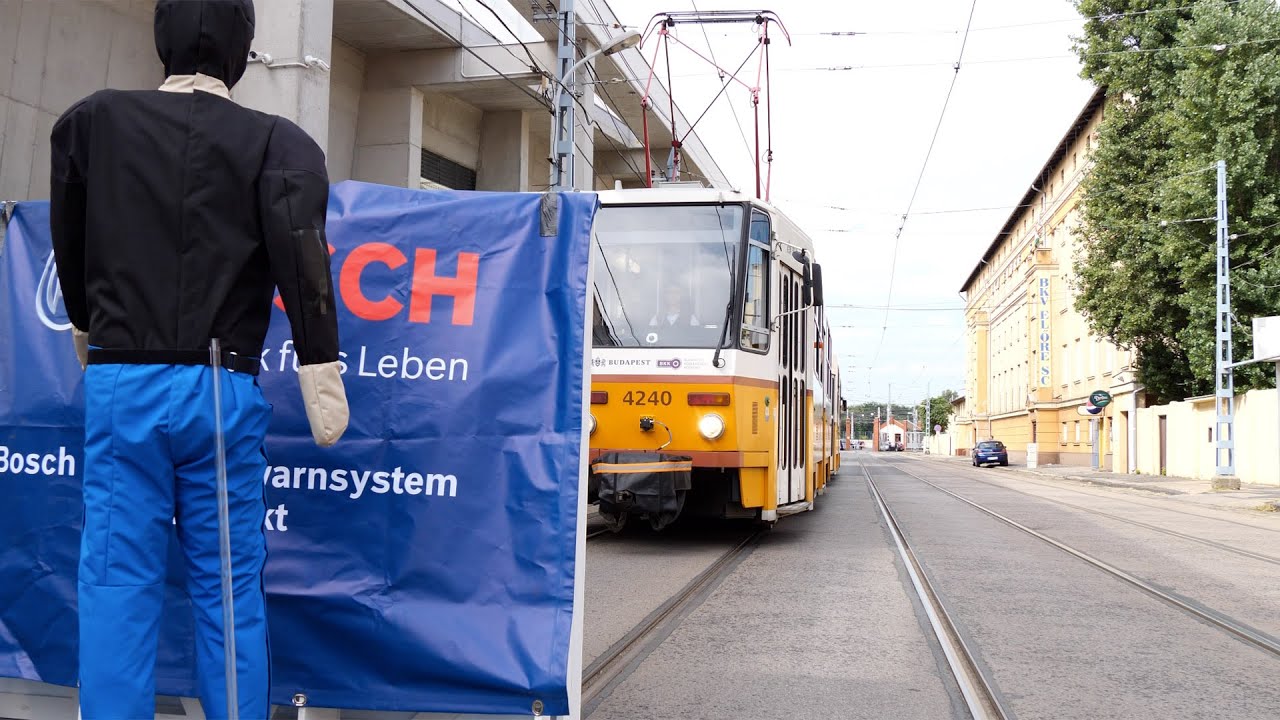 ÜTKÖZÉSELKERÜLŐ rendszert teszteltük a BKV villamosán 🚋 Megszűnhetnek a villamos-balesetek?