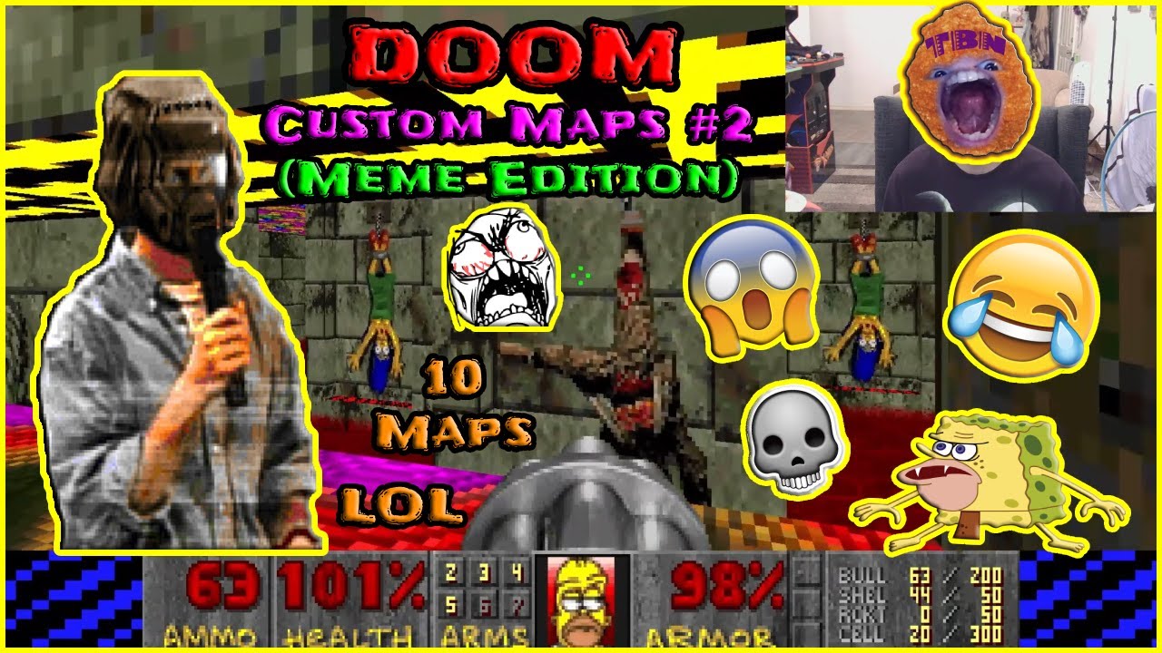 DOOM Custom Maps Ep.2 (Meme Edition)#funny #gaming #fps #gamer #comedy #videogames #lol #meme #memes