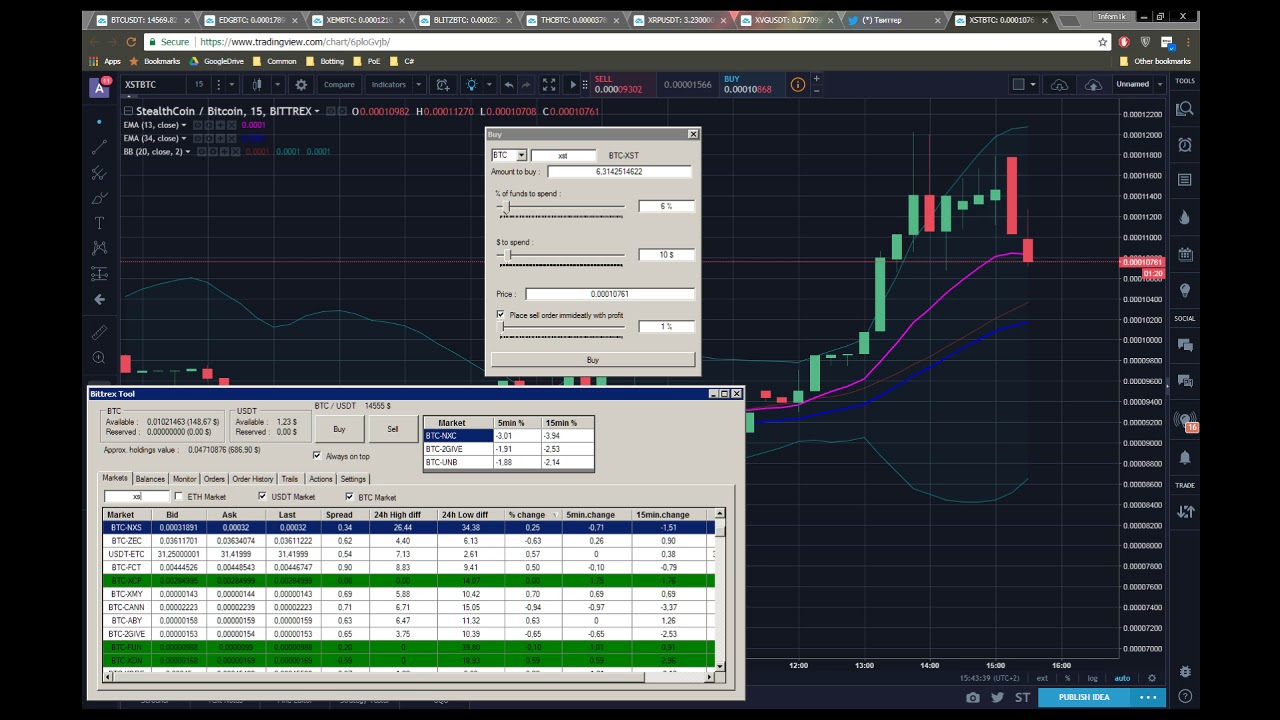 Bittrex Trading Tool for Day Trader