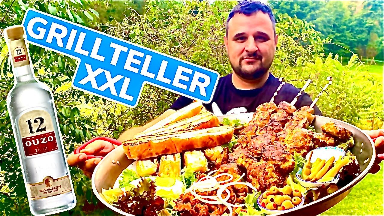 🔥🇬🇷🍗 XXL griechischer GRILLTELLER vom GRILL #FürMeineFreundeNurDasBeste --- Klaus grillt