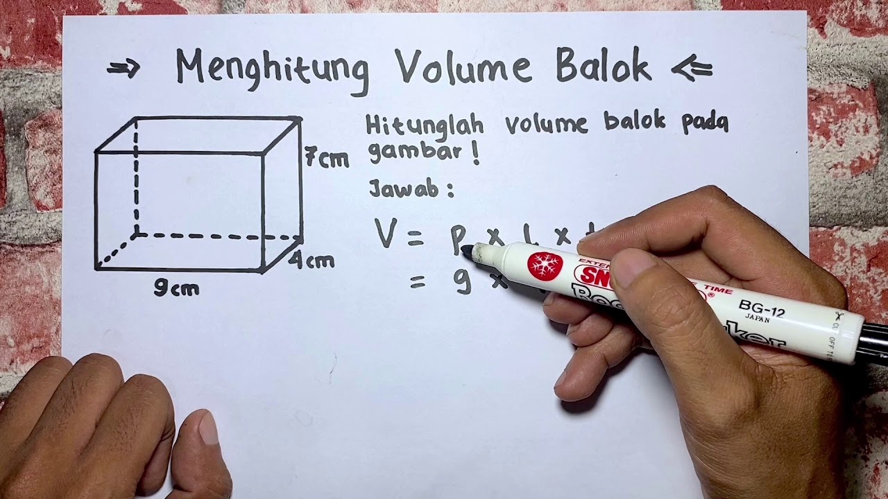 Menghitung Volume Balok