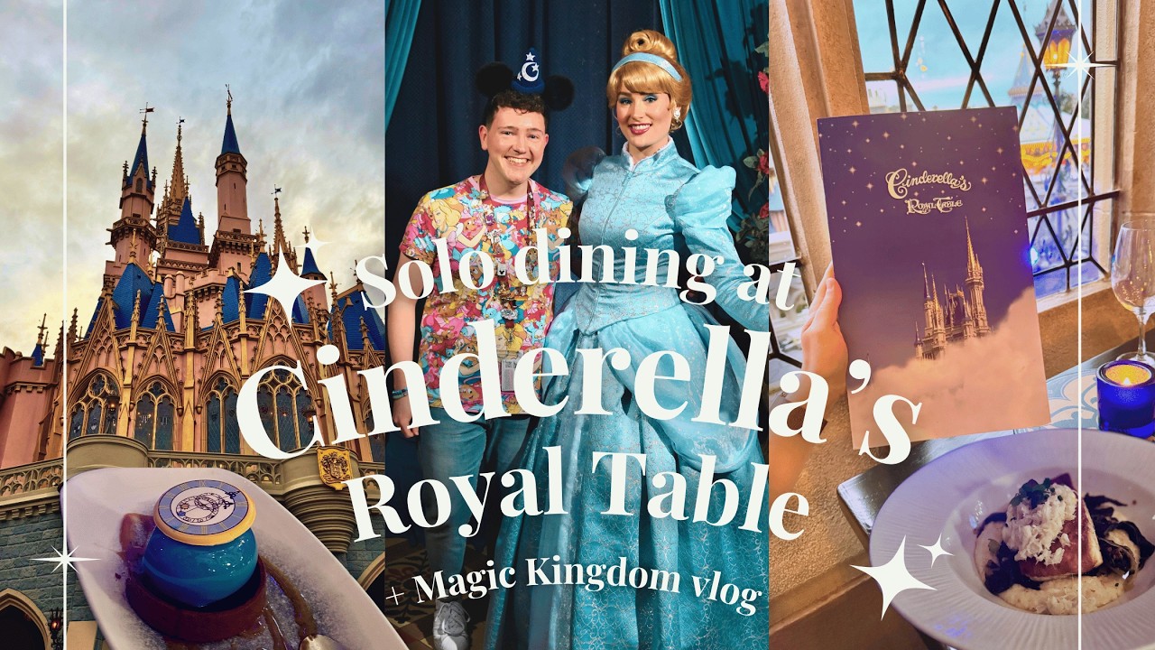 Solo Dining at Cinderella’s Royal Table! 👑✨ Magic Kingdom Rides + Fireworks, Walt Disney World Vlog!