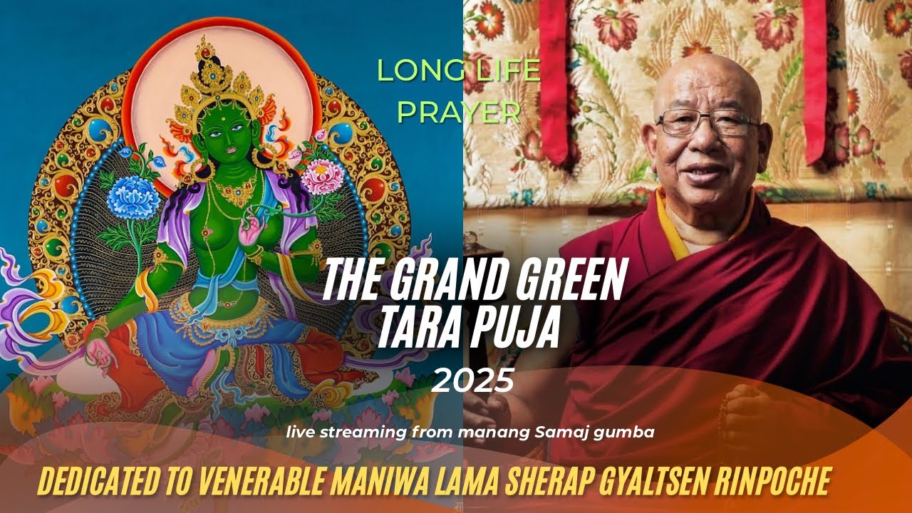Long life prayer for Venerable Maniwa Lama Sherab gyaltsen rinpoche at Manag Samaj Gumba
