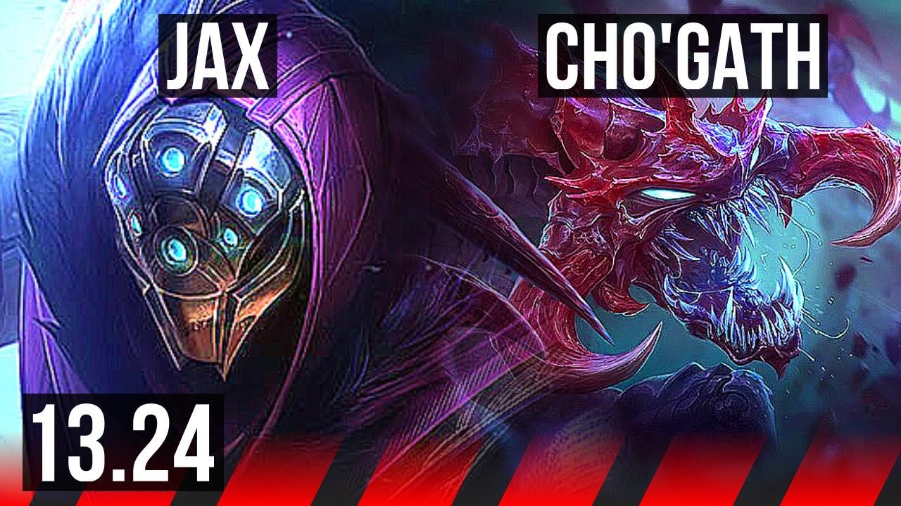 JAX vs CHO'GATH (TOP) | 5/0/2, 600+ games | KR Master | 13.24