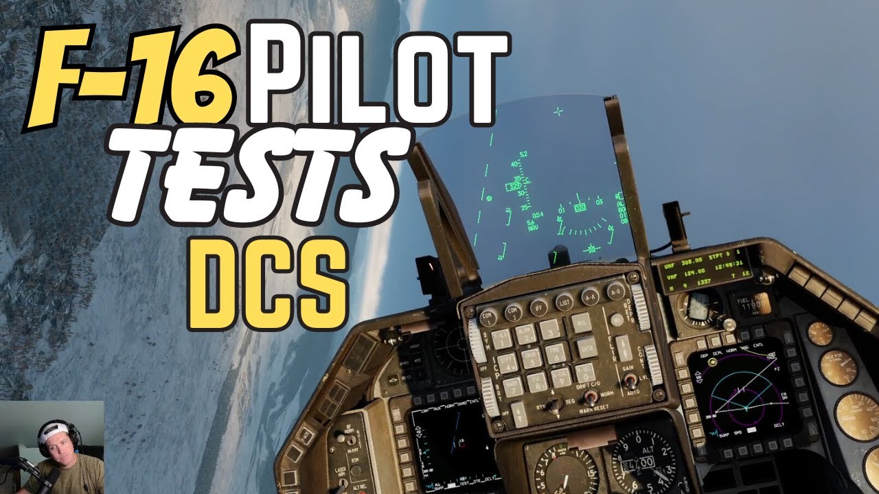 Пилот истребителя впервые летает на DCS — демонстрационный профиль F-16