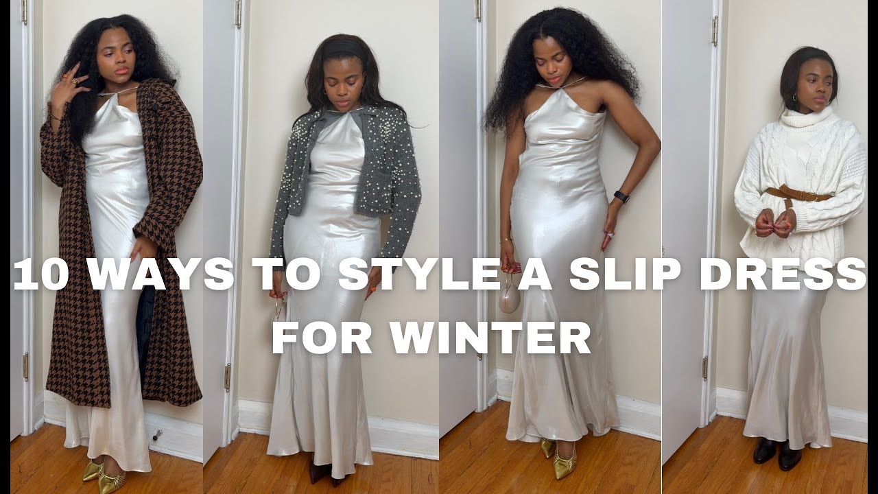 10 WAYS TO STYLE A MAXI SLIP DRESS FOR WINTER