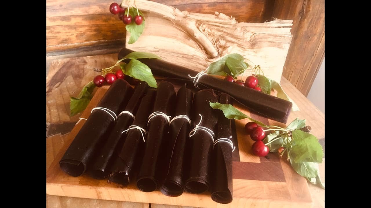 Déshydratation de rouleaux aux fruits, partie 1