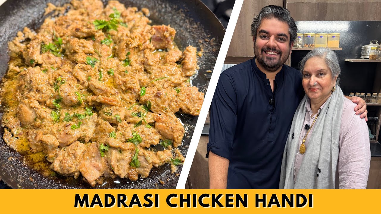 Madrasi Chicken Handi Recipe | White Chicken Handi | Food With Saad Raja
