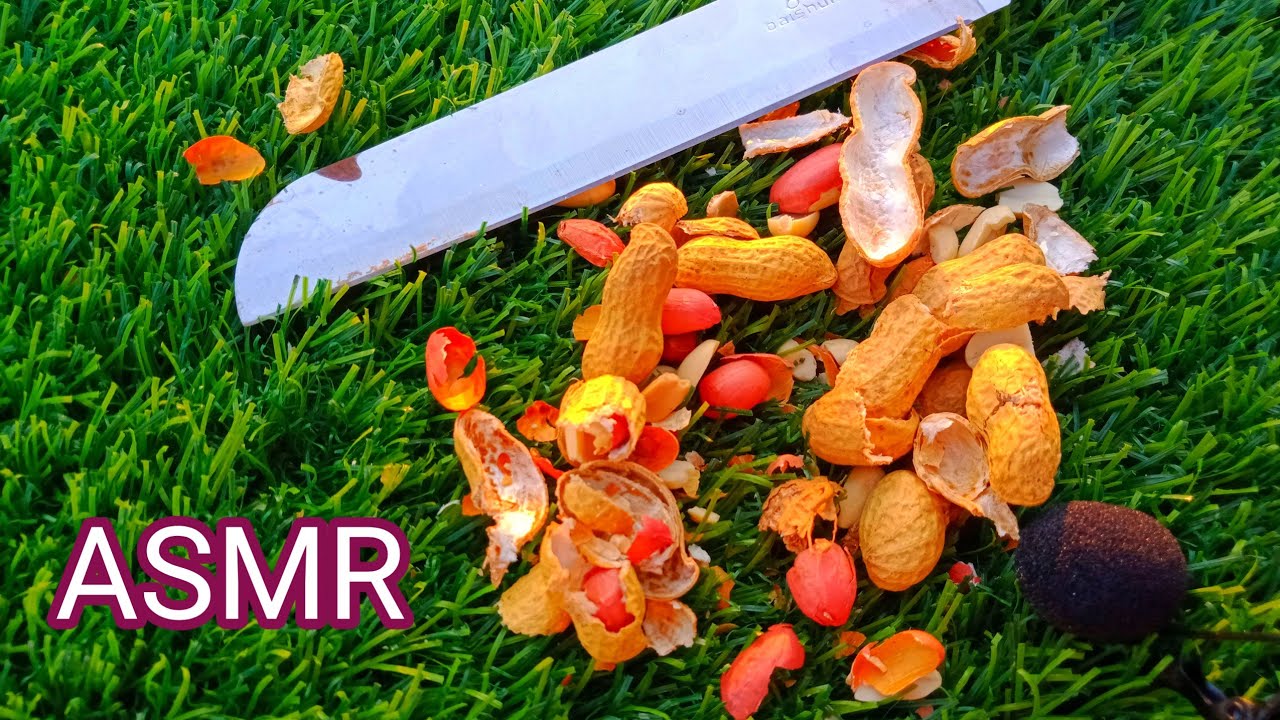 PEANUT CUTTING ASMR SATISFYING VOICE || SATISFYING ASMR || @ASMRVOICE