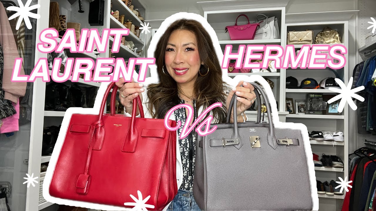 YSL Sac de Jour vs Hermes Birkin Comparison!