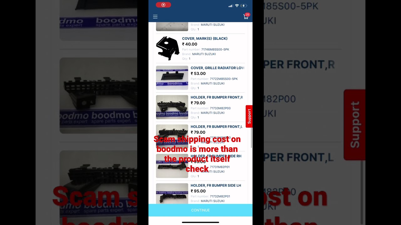Boodmo scam when buying parts online product is cheaper than shipping