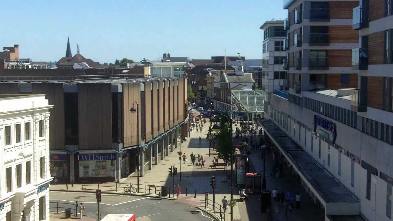 An Aerial Tour Of Uxbridge Town, Hillingdon UK (HD)