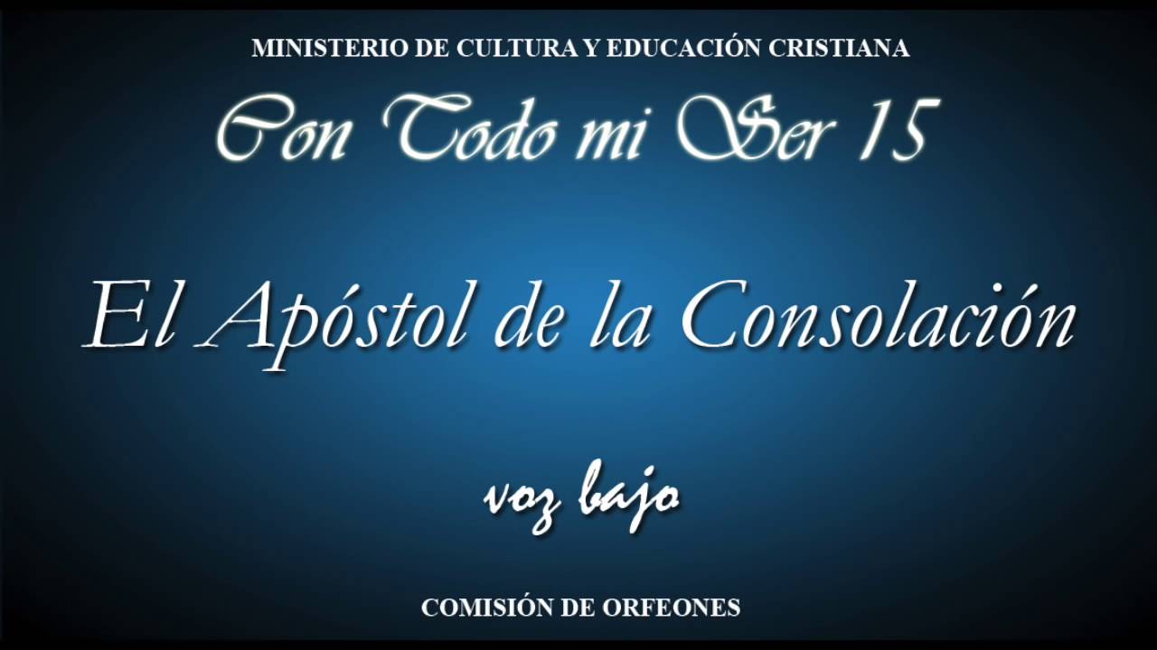 El Apóstol de la Consolación BAJO