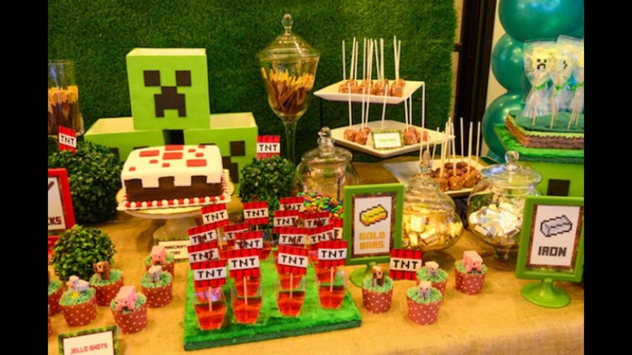 IDEAS Y DETALLES PARA UNA FIESTA MINECRAFT