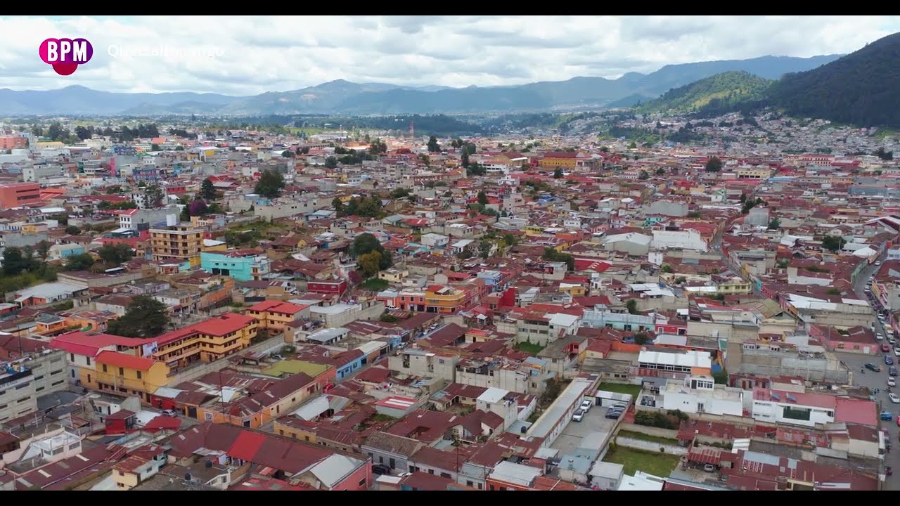 Paisajes de Guatemala - Quetzaltenango - Dron Hermoso atardecer