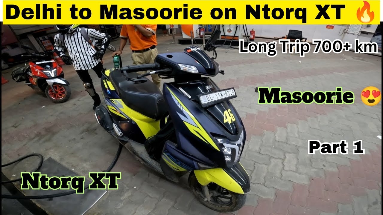 Delhi to Masoorie 😍 on Ntorq XT 🔥| Part 1 | Explore Masoorie, Rishikesh & Haridwar