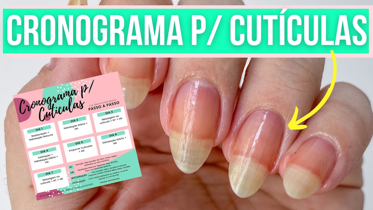 CRONOGRAMA PARA CUTÍCULAS | Passo a Passo pra você PARAR de tirar Cutículas