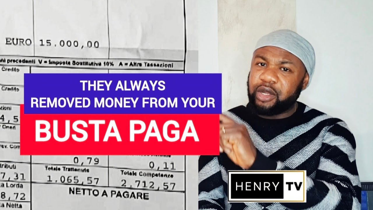 Important thing to look at in your busta paga (pay slip)
