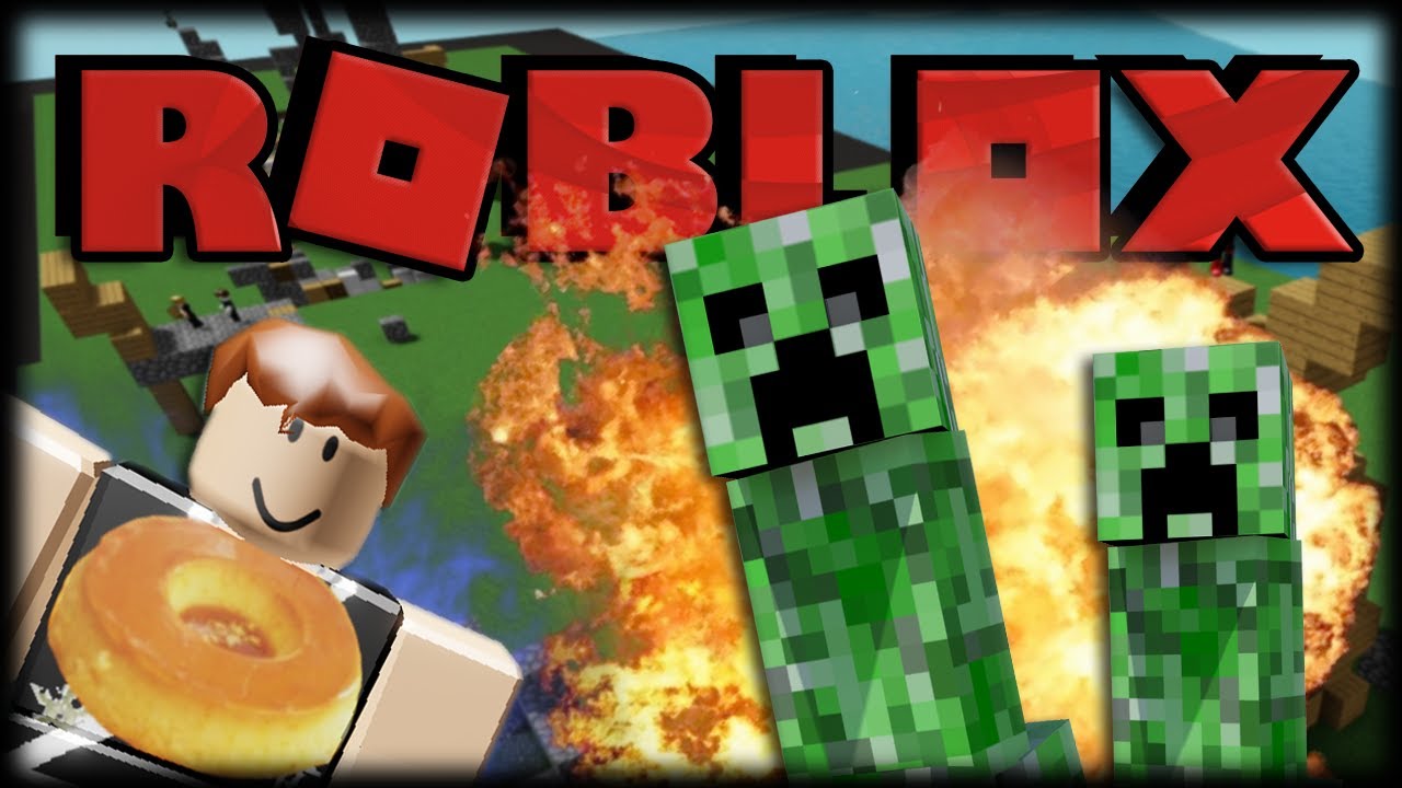 Sobrevivendo Ataques de CREEPERS - ROBLOX Creeper CHAOS