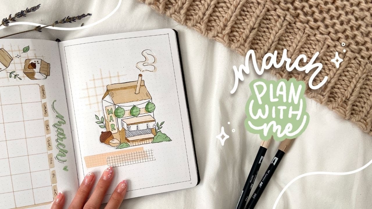 PLAN WITH ME ~ March 2022 Bullet Journal Setup