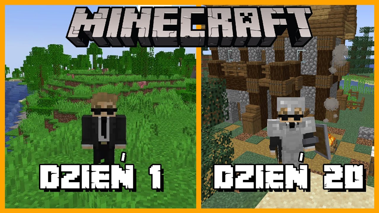 Spędziłem 100 dni w Minecraft - część pierwsza - 20 dni z okazji 200 odcinków! | Minecraft 1.18