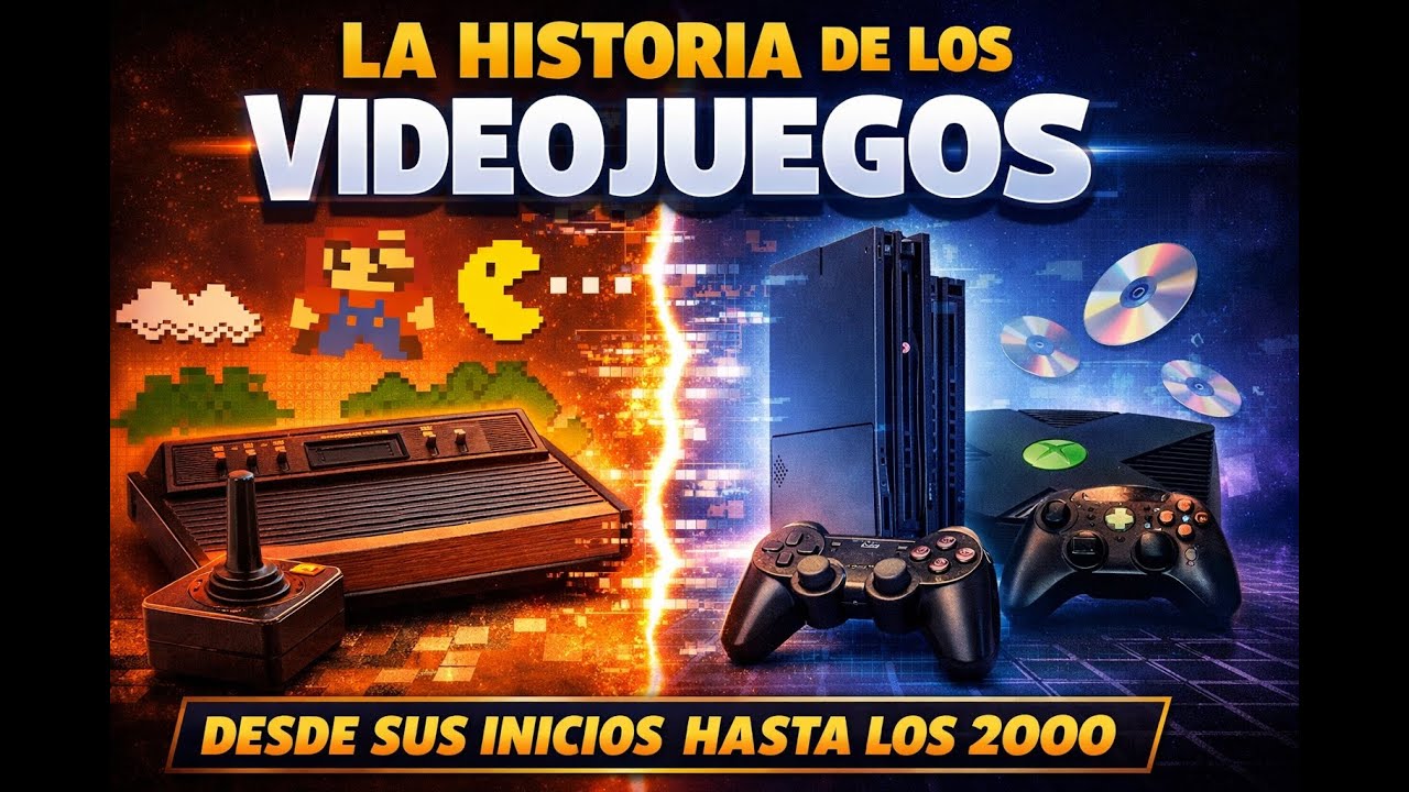 La HISTORIA de los VIDEOJUEGOS hasta los 2000´s
