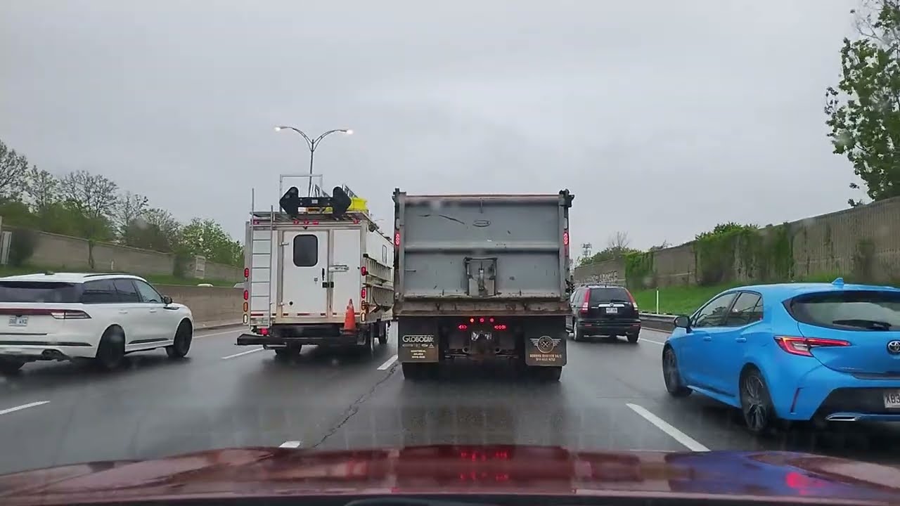 This video is from a rainy day in May, Montreal, Canada