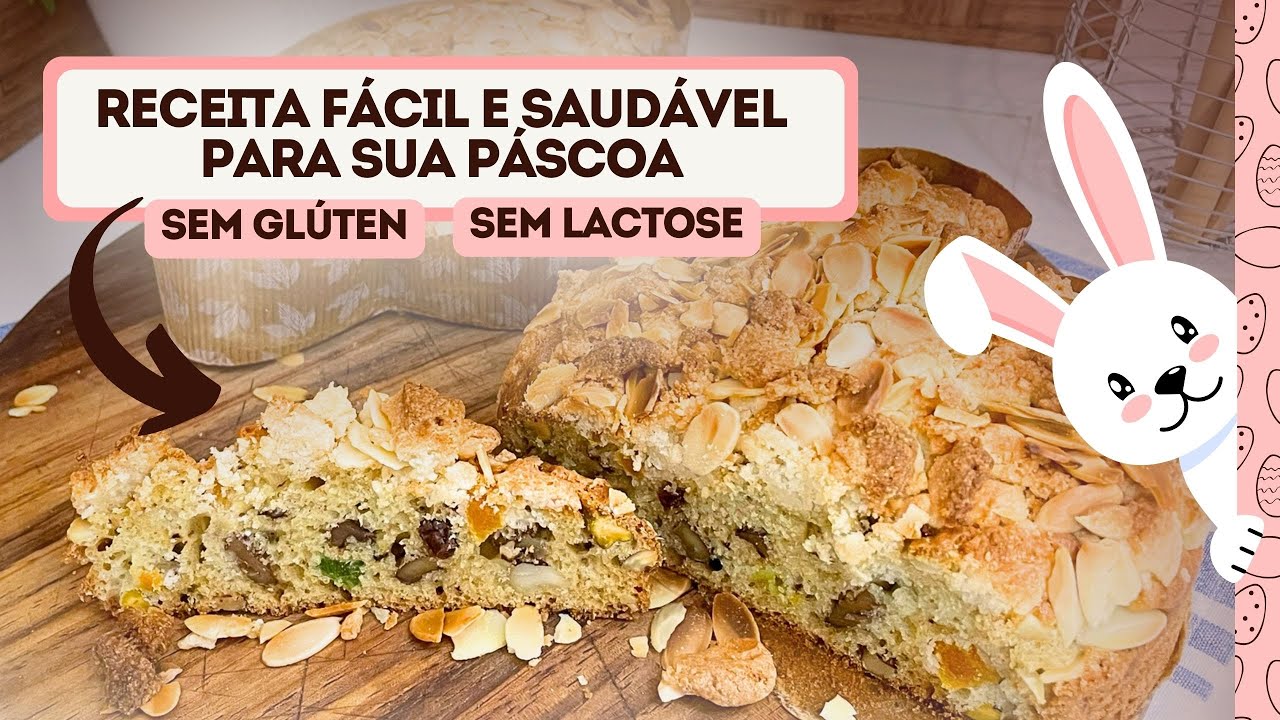 Colomba Pascal sem LACTOSE e GL&Uacute;TEN: Receita Caseira e Pr&aacute;tica | Chef Sandra Freitas