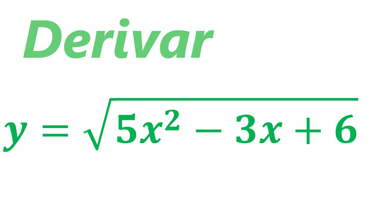 derivada de una raiz